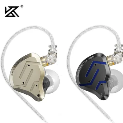 KZ ZSN Pro 2 하이브리드 드라이브 1BA + 1DD 이어폰 형 금속 이어폰 HIFI Bass 헤드셋 모니터 이어 버드 스포츠 소음 차단 헤드폰