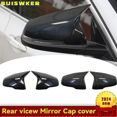 M 스타일 백미러 커버 캡 실제 탄소 섬유 BMW 1 2 시리즈 F45 F40 Z4 G29 X1 F48 F49 X2 F39 Toyota Supra 2019-2023