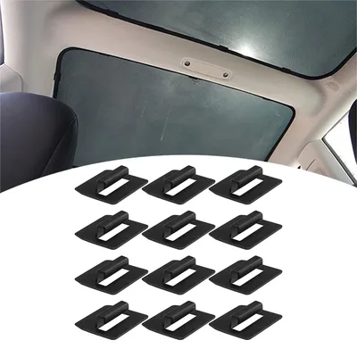 테슬라 모델 Y S X 3 지붕 차양 클립 채광창 분할 그늘 차양 태양 블록 클립에 대 한 12pcs 버클 버클