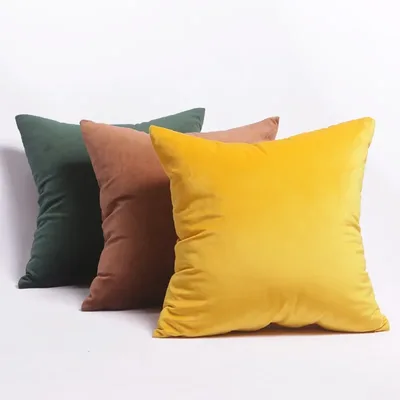 벨벳 쿠션 커버 부드러운 베개 커버 45x45 cm 베개 케이스 거실 소파 장식 북유럽 홈 장식 던지기 베개 커버