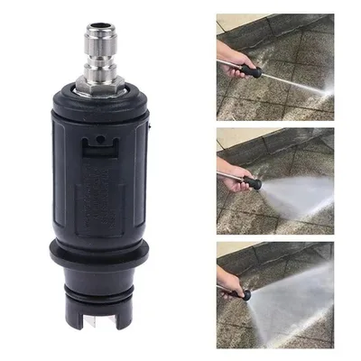 각도 조절 가능 고압 세척기 노즐 3000 PSI - 1/4인치 퀵 플러그 연결 분무기 (자동차 정원 청소용)