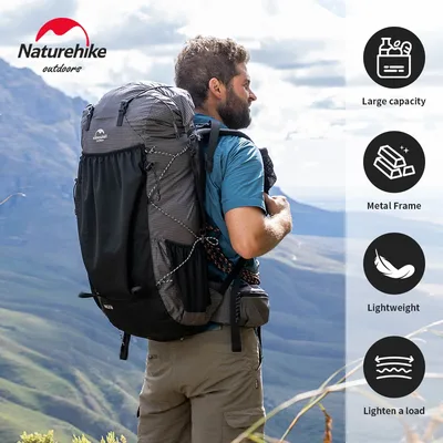 Naturehike 60+5L 캠핑 백팩 여행용 백팩 등산 배낭 대용량 백팩 캠핑용품 네이처하이크 배낭 캠핑 배낭 대용량 방수 등산 가방 초경량 여행 배낭 야외 하이킹 배낭 등산용품 네이처 하이크 백팩 남성 방수백팩 캐주얼백팩 자전거 백팩 경량배낭 대용량 가방 캠핑 용품 백패킹 배낭 네이쳐하이크 백팩 대용량 등산배낭 자전거배낭 방수 백팩