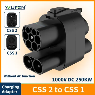 WUFEN EV 충전기 CCS2-CCS1 DC 250A 250KW 어댑터, 고속 충전 CCS 콤보 2-CCS 콤보 1, 미국 한국 포드 자동차 충전