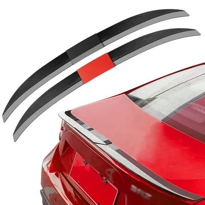 3Pcs 범용 조정 가능한 트렁크 테일 리어 윙 스포일러 For BMW For Tesla For Audi Toyota Honda KIA Hyundai 자동차 액세서리