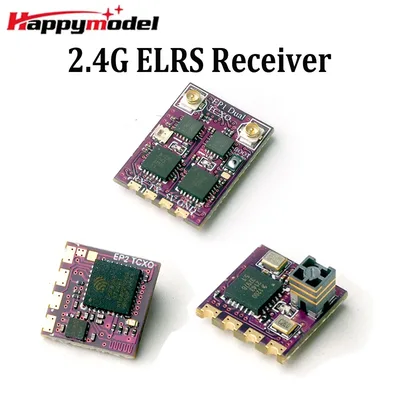 HappyModel 2.4G ELRS EP1 EP2 EP1 RC FPV 프리스타일 장거리 드론 쿼드콥터용 RF 앰프가 포함된 듀얼 TCXO 진정한 다양성 수신기
