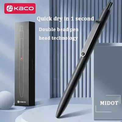 KACO 프리미엄 젤 펜 리필, MIDOT 0.5 비즈니스 사인 펜, 자신을 위한 심플하고 우아한 선물 여자친구 동급생 가족 동료