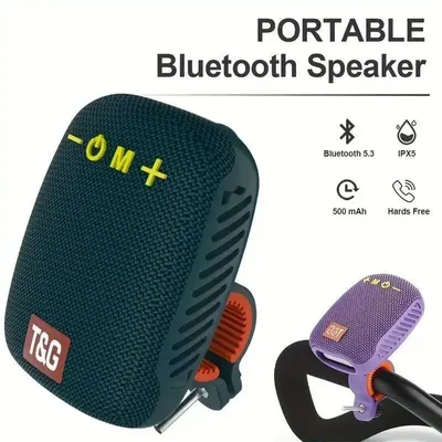 TG392 야외 자전거 휴대용 미니 블루투스 스피커 방수 FM 라디오는 TWS/TF/AUX 서브우퍼 자전거 무선 스피커를 지원합니다