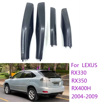 63491-0E010 63492-0E010 63493-0E010 Lexus RX350 RX400h RX330 2003-2009 용 루프 랙 사이드 레일 엔드 캡 커버 승객 후면