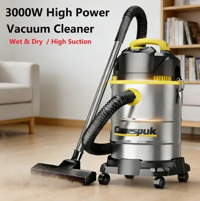 3 in 1 전기 진공청소기 3000W 습식 및 건식 진공청소기 호텔, 쇼핑몰, 창고, 세차장용 산업용 진공청소기