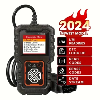 2024 obdii 스캐너 자동차 진단 도구 3001 obd2 스캐너, 엔진 오류 코드 리더 모드 obd2 Scanne 용 진단 스캔 도구