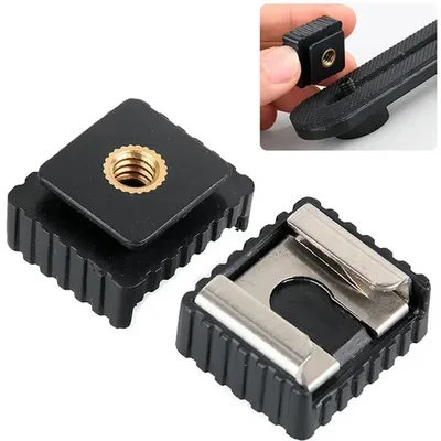 조명 스탠드，카메라 마운트，콜드슈，플래시 핫슈 브래킷, 표준 핫슈 마운트 어댑터, 1/4 나사, 스튜디오 라이트 스탠드 삼각대, 빠른 사진 액세서리