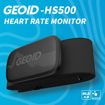 Geoid HS500 심박수 센서 모니터, 사이클링 컴퓨터, 무선 건강 피트니스, 가민용 가슴 심장 블루투스 ANT +