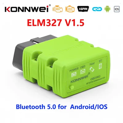 KONNWEI 자동차 진단 도구, ELM327 V1.5 자동 스캐너, 블루투스 5.0 KW902 OBD2, ELM 327 V 1 5 OBD 2 코드 리더, 안드로이드 iOS용