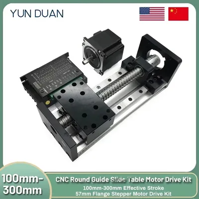 선형 레일 모터 키트 CNC 볼 스크류 슬라이딩 테이블 SFU1605 Nema23 모터 슬라이드 테이블 선형 가이드 스테이지 XYZ 축 모션 모듈
