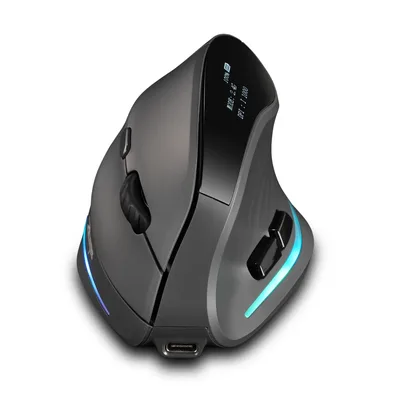 Lefon 2.4G 인체공학적 무선 마우스 PC 노트북 MacOS Office F35C/F35B/F35 모델용 충전식 수직 마우스 게이밍 마우스 버티컬 마