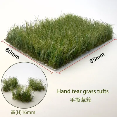 높이 16mm 인공 잔디 Tufts Diy 모델 모래 테이블 장면 정원 장식 재료에 대 한 미니어처 부시 식물 클러스터 1Pcs