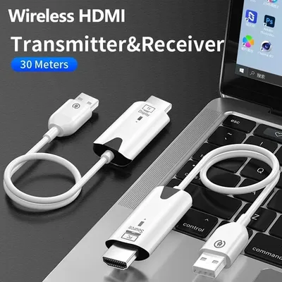 5.8G 1080P@60Hz 무선 HDMI 호환 및 수신기 무선 HDMI 익스텐더 50M 범위 플러그 앤 플레이 PC TV/프로젝터/모니터용