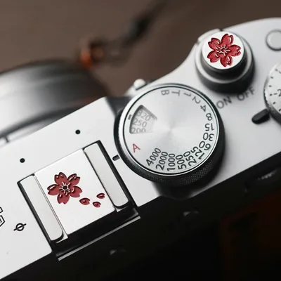 사쿠라 카메라 핫슈 커버 보호대 캡 소프트 릴리스 버튼 Sony A7C2 Fujifilm X100V Canon Nikon ZF 미러리스 카메라
