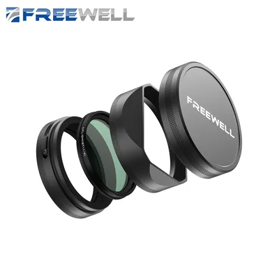 Fujifilm X100VI X100V X100S X100T X100F Fuji 시리즈 카메라와 호환되는 렌즈 후드가있는 Freewell 새 스타일 CPL/GMIST 필터