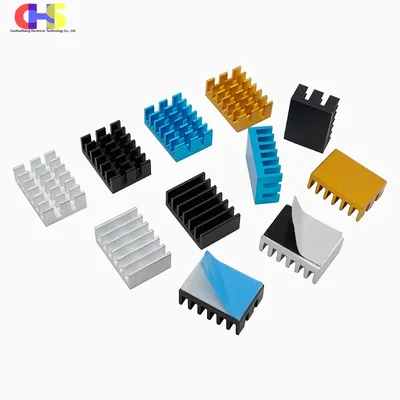 10개 전자칩 CPU 마더보드 그래픽 카드용 14*10*6mm 14x10x5.6 알루미늄 히트싱크