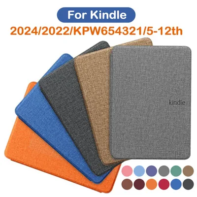 Kindle 2024 2022 2021 페이퍼화이트 컬러소프트 케이스, 마그네틱 파우치 커버 쉘, 1, 2, 3, 5, 6, 10, 11, 12 세대, 6, 6.8, 7 인치