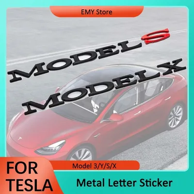자동차 3D 아연 합금 후면 스티커 SpaceX 테슬라 모델 3 S X Y 데칼 용 듀얼 모터 엠블럼 스티커 2025 Tesla 자동차 액세서리