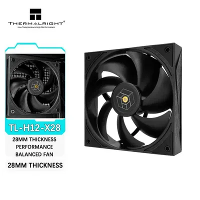 Thermalright TL-H12-X28 28mm 두께 성능 균형 팬 3상 6극 모터 ROYAL PRETOR 시리즈 12cm 섀시 팬