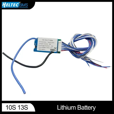 HeltecBMS 6S 7S 8S 9S 10S BMS 36V 15A 20A 보호 회로 기판 3.7V 18650 리튬 배터리 온도 제어 기능 포함/전기 자전거 모터 BMS