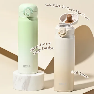 500ml 대용량 두꺼운 316 스테인레스 스틸 진공 단열 휴대용 텀블러 보온병 물병 커피 컵