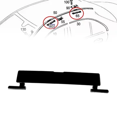 메르세데스용 루프 랙 몰딩 연결 커버 1176900182, 루프 교체 레일 트림 랙 뚜껑 캡, CLA W117 13-19, 1PC