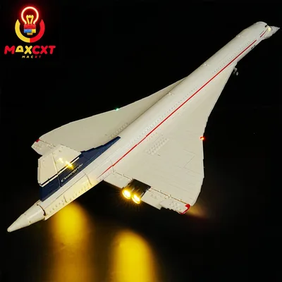 MAXCXT LED 조명, Lego-10318 콩코드 DIY 장식 램프, 배터리 박스 포함 (레고 빌딩 블록 세트 미포함)