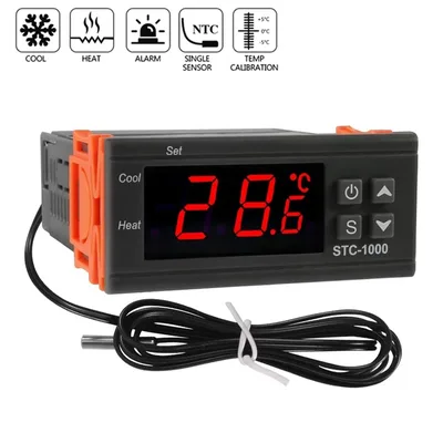 스마트 STC-1000 온도 컨트롤러 LED 디지털 온도 조절기 인큐베이터 릴레이 가열 및 냉각 12V 220V
