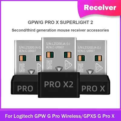 GPW 무선 마우스용 오리지널 USB 리시버, 1 세대, G PRO X, 슈퍼라이트 2, 2 세대, 3 세대용