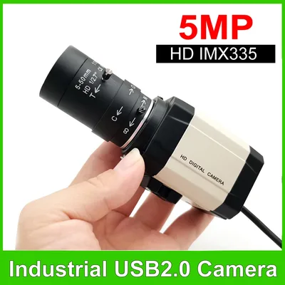 산업용 5MP USB 웹캠 30fps IMX335, 2.8-12m/5-50mm 가변 초점 CS 렌즈 2K 4MP F5253 Usb 카메라 OTG UVC 플러그 앤 플레이