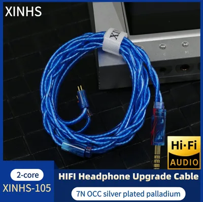 XINHS-105 HiFi 헤드폰 업그레이드 케이블 MK4 Legacy2 Blessing3 변형용 0.78mm/MMCX/3.5/2.5/4.4mm