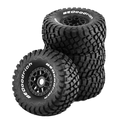 4pcs 1/8 1/7 RC 짧은 코스 트럭 타이어 및 바퀴 HSP TRAXXAS UDR DF7 FS Atom ARRMA Mojave YK4072 DF7 용 모든 지형
