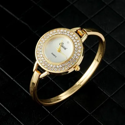 럭셔리 골드 라운드 다이얼 패션 라인 석 라운드 석영 팔찌 시계 우아한 여성 시계 시계 Saati Relojes