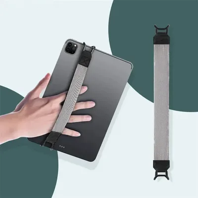 iPad 10.2 10.5 11용 핸드 스트랩 태블릿 스탠드 홀더 iPad/Xiaomi/Samsung용 일반 가죽 핸들 그립 보안 핸드 스트랩