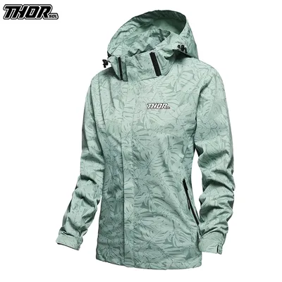 THORSOL Ropa Mtb Enduro 여성 하이킹 스포츠 후드 코트 여성용 방수 사이클링 자켓 산악 자전거 윈드 브레이커 자전거 착용