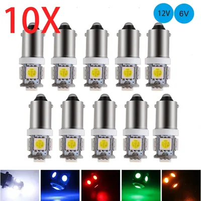 10개 BA9S 6V 6.3V 전구 핀볼 머신 조명 GE44 47 755 756 1893 1895 1847 전구 DC 6볼트 핀볼 LED 전구 플래시라이트