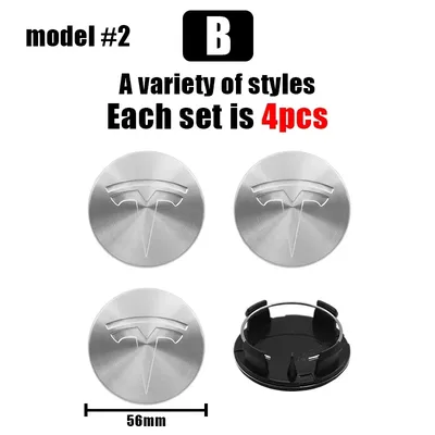 4Pcs 56 60mm 자동 휠 센터 허브 타이어 캡 60mm 림 커버 스티커 배지 엠 블 럼 액세서리 테슬라 모델 3 모델 S X 모델 Y