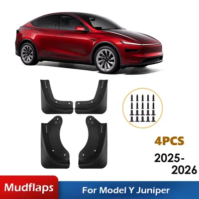 테슬라 모델 Y 주니퍼 2026 2025 머드가드 머드 플랩 눈 방지 모래 방지 스플래시 프론트 리어 머드플랩 가드 자동차 액세서리