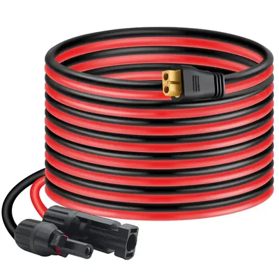 ALLPOWERS Ecoflow River Delta Anker Bluetti 태양광 발전기용 XT60 케이블에 6m/20FT 3m/10FT 12AWG 태양광 패널 커넥터