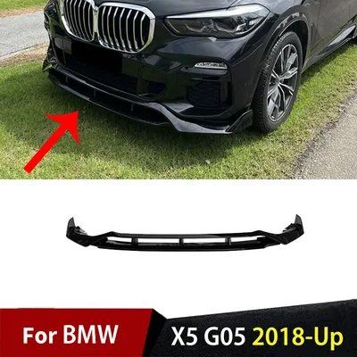 BMW X5 G05 2018-Up 자동차 외장 스포일러 바디 키트 디퓨저 가드 커버 자동 트림 부품 용 앞 범퍼 립 스플리터 액세서리