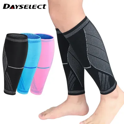 1Pcs 러닝 육상 압축 슬리브 다리 송아지 신 부목 팔꿈치 무릎 패드 보호 스포츠 안전 남여