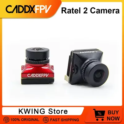 Caddx Ratel 2 V2 FPV 카메라 Ratel2 2.1mm 렌즈 1200TVL 16:9/4:3 NTSC/PAL 전환 가능한 19*19mm 마이크로 렌즈 FPV 레이싱 드론용