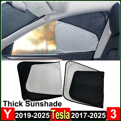 Tesla Model Y Juniper 2025 창 차양 모델 3 Highland 2024 앞 유리 차양 UV 보호 음영 네트 액세서리
