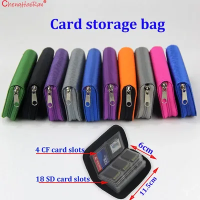 CF/SD/Micro SD/SDHC/MS/DS 카메라 메모리 카드 홀더 가방용 1PC 22슬롯 메모리 카드 보관 케이스 게임 및 사진용