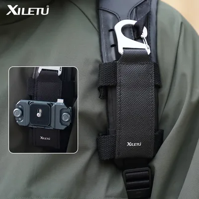 XILETU 카메라 퀵 릴리스 카라비너 소니/DSLR/액션캠용 백팩 클립 키트 탈착 버클 지원 휴대용 마운트 클램프