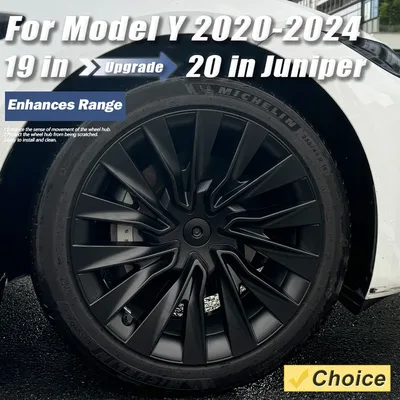 테슬라 모델 Y 용 4PCS HubCaps 19 인치 휠 커버 교체 성능 풀 휠 캡 자동차 액세서리 2018-2024 2023 2022